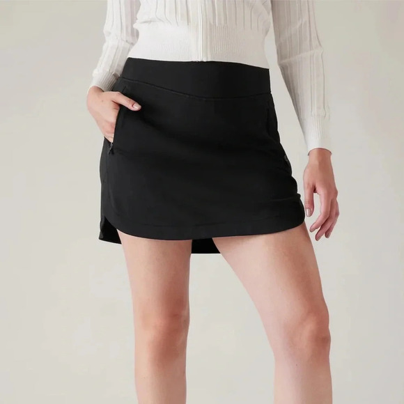 ATHLETA black FAIRWAY HIGH RISE GOLF 16 SKORT plus size 2X - Picture 1 of 3